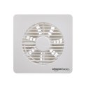 Amazon Basics Axial 6” Fan | 22W | 7 Blades | 150 Mm Sweep | 7.1 Db Low Noise | Window Mount | Wall Switch Control | White Plastic Body