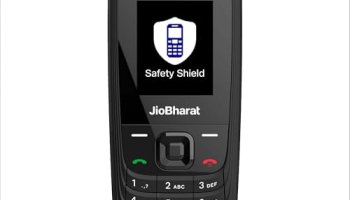 Jio Jiobharat V4 4G Keypad Phone With Safety Shield Feature, Jiotv, Jiohotstar, Jiosaavn, Jiopay (Upi & Soundpay), Led Torch, Digital Camera, 1000Mah Battery | Black | Locked Network