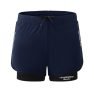 Cockatoo Am444-2In1 Men’S Workout Running Shorts, Active Wear Men,Navy Blue,Size:2Xl