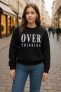 Khusboo Full Sleeve Solid, Printed Women Sweatshirt