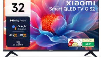 Xiaomi G Series 80 Cm (32 Inch) Qled Hd Ready Smart Google Tv With Dolby Audio| Wide Colour Gamut |Bezel-Less Design | Google Assistant | Mi Tv(L32Mb-Apin)