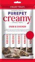 Purepet Creamy Lickable Treat Crab And Chicken Cat Treat(375 G, Pack Of 5)