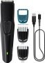Philips Bt1233/18, Dura Power Tech, Skin Safe Trim Trimmer 30 Min  Runtime 4 Length Settings(Black)