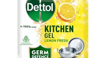 Dettol Dishwash Liquid And Kitchen Gel || Cuts Tough Grease || Remove Germs || Lemon Fragrance ||1500Ml (Refill Pack)