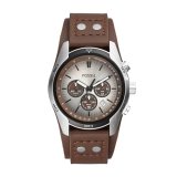 Fossil Cuff Chronograph White Dial Men’S Watch-Ch2565