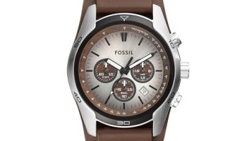Fossil Cuff Chronograph White Dial Men’S Watch-Ch2565