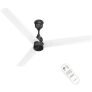 Polycab Wizzy Plus 1200Mm 5-Star Bldc, Remote Ceiling Fan For Living Room| 55% Energy Saving, 100% Copper, High Air Delivery, Free Installation | 3+1 Yr Warranty【Matt White Black】