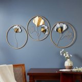 Amazon Brand Solimo Set Of 3 Handcrafted Iron Ring Multicolor Wall Décor – Rustic Elegance|42L X 2.0W X 13H Cm