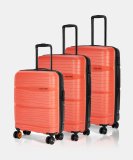 Nasher Miles Nicobar Dual Tone Polypropylene Set Of 3 Trolley Bags (55, 65 & 75 Cm) Check-In Suitcase 8 Wheels – 28 Inch