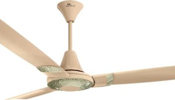 Rr Signature Jaipur Tamra 1200Mm Designer Ceiling Fan For Home And Office | Star Rated And 40% Energy Saving (2 Year Warranty, Kanak Gold)