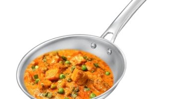 Prestige 22Cm/1.2L Tri-Ply Stainless Steel Splendid Fry Pan| Gas And Induction Compatible |Even Heat Distribution| Thick Gauge Tri-Ply Body| 15 Year Warranty