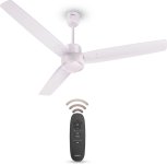 Havells Fab|Remote Controlled|Low Noise|Upto 65% Energy Saving|Reverse Mode|30W With 3 Year Warranty Bldc Motor 1200 Mm Pedestal Fan(5 Star | Blush Ivory | Pack Of 1)