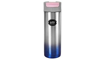 Cello Nexon Insulated Flask | Hot And Cold Stainless Steel Water Bottle | Leak Proof & Break-Proof Water Bottle | Double Walled Carry Flask For Travel, Home, Office, School | 550Ml, Blue