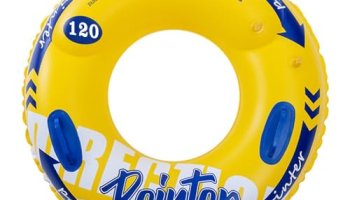 Cockatoo Tr02-Inflatable Medium Pvc Tube Ring, Swimming Tube Ring For Men & Women, Yellow