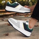 Bond Street Men’S Casual Sneakers | Lightweight, Comfortable & Durable Sneakers For Men(White, Green , 10)