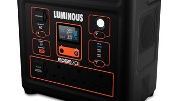 Luminous Edge Go P1000 Portable Power Station | 800W Output | 576 Wh | Fast Charging | Powers Multiple Devices | For Campers, Outdoor Shoot, Travel, Outdoor Parties, & Home Back-Up | 5 Year Warranty