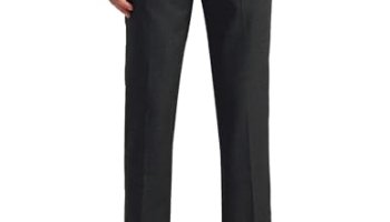 Arrow Men’S Grey Textured Mid Rise Polyester Button Tapered Fit Flat Front Slant Pocket Trousers (Araeotr1595_Grey_32)