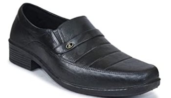Ajanta Mens Black Formal Shoes Pg0410
